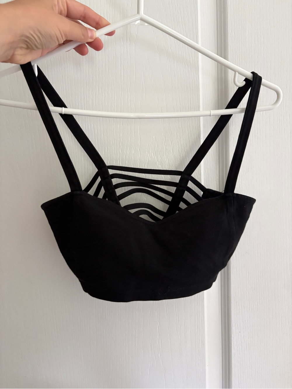Brandy Melville Black Strappy Bralette